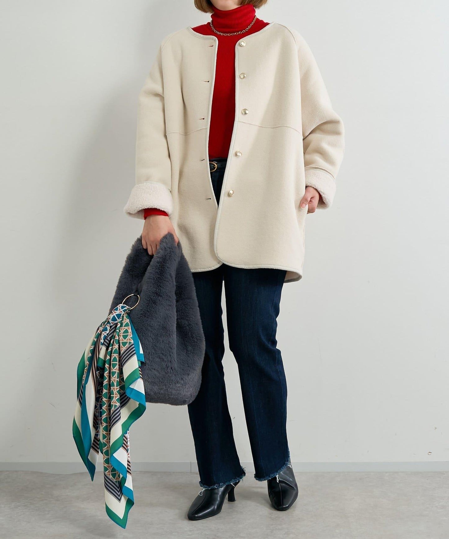 日常百搭羅紋高領衫