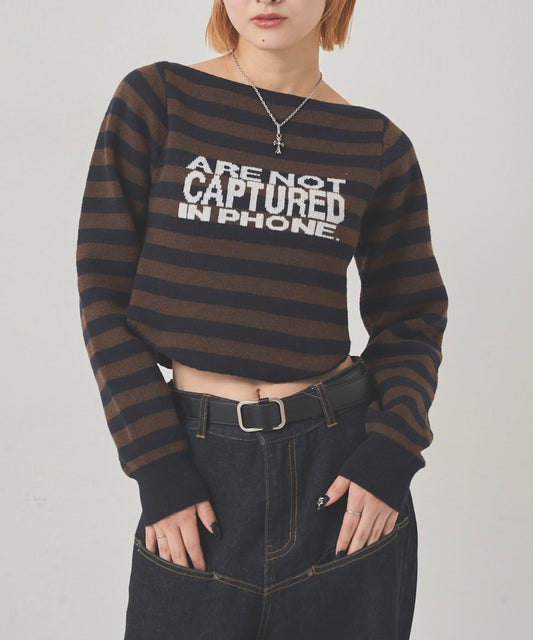 2WAY 標誌條紋連帽針織衫