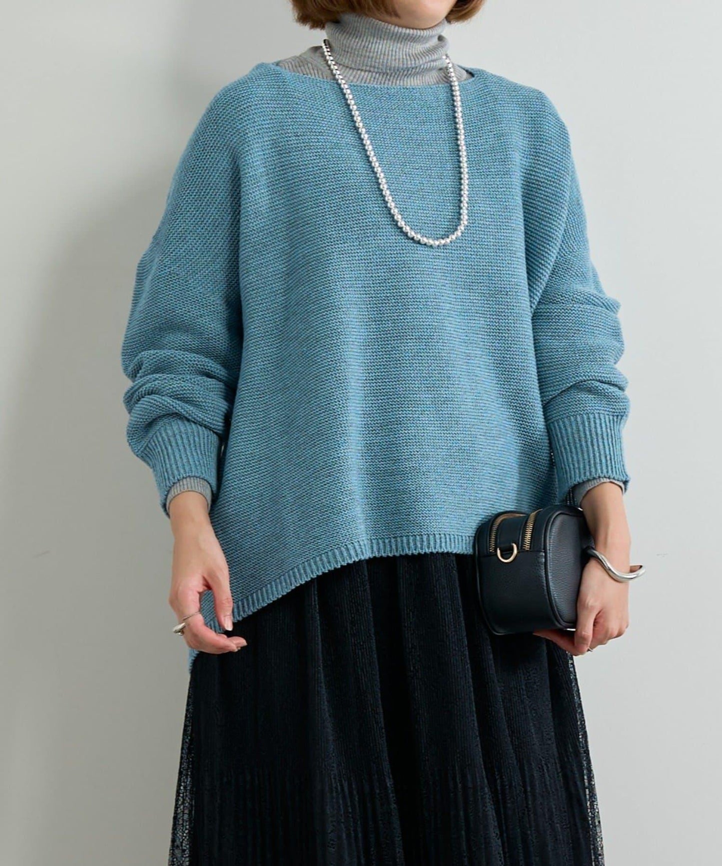 日常百搭羅紋高領衫