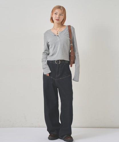 鉚釘裝飾腰帶單肩包