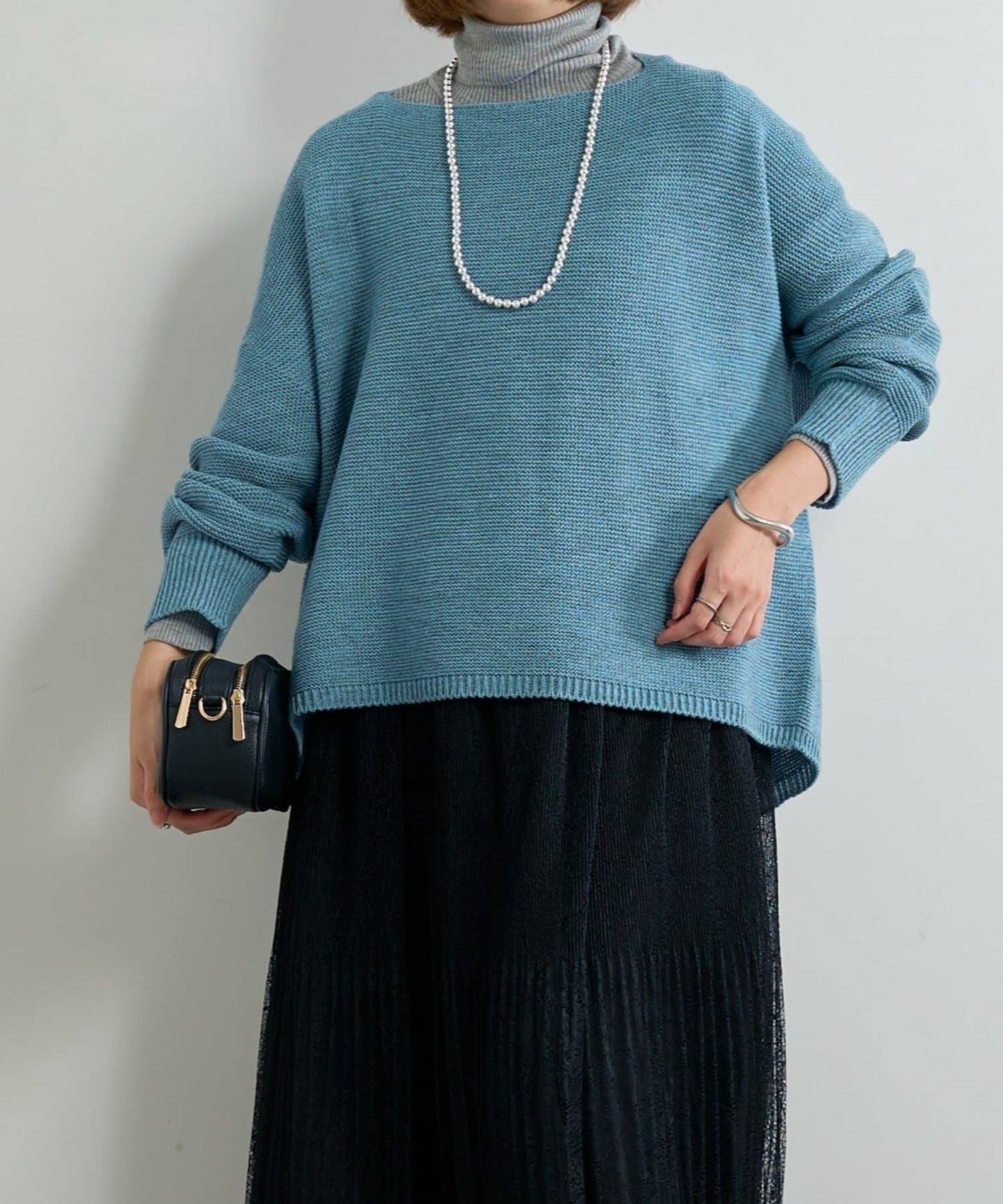 日常百搭羅紋高領衫