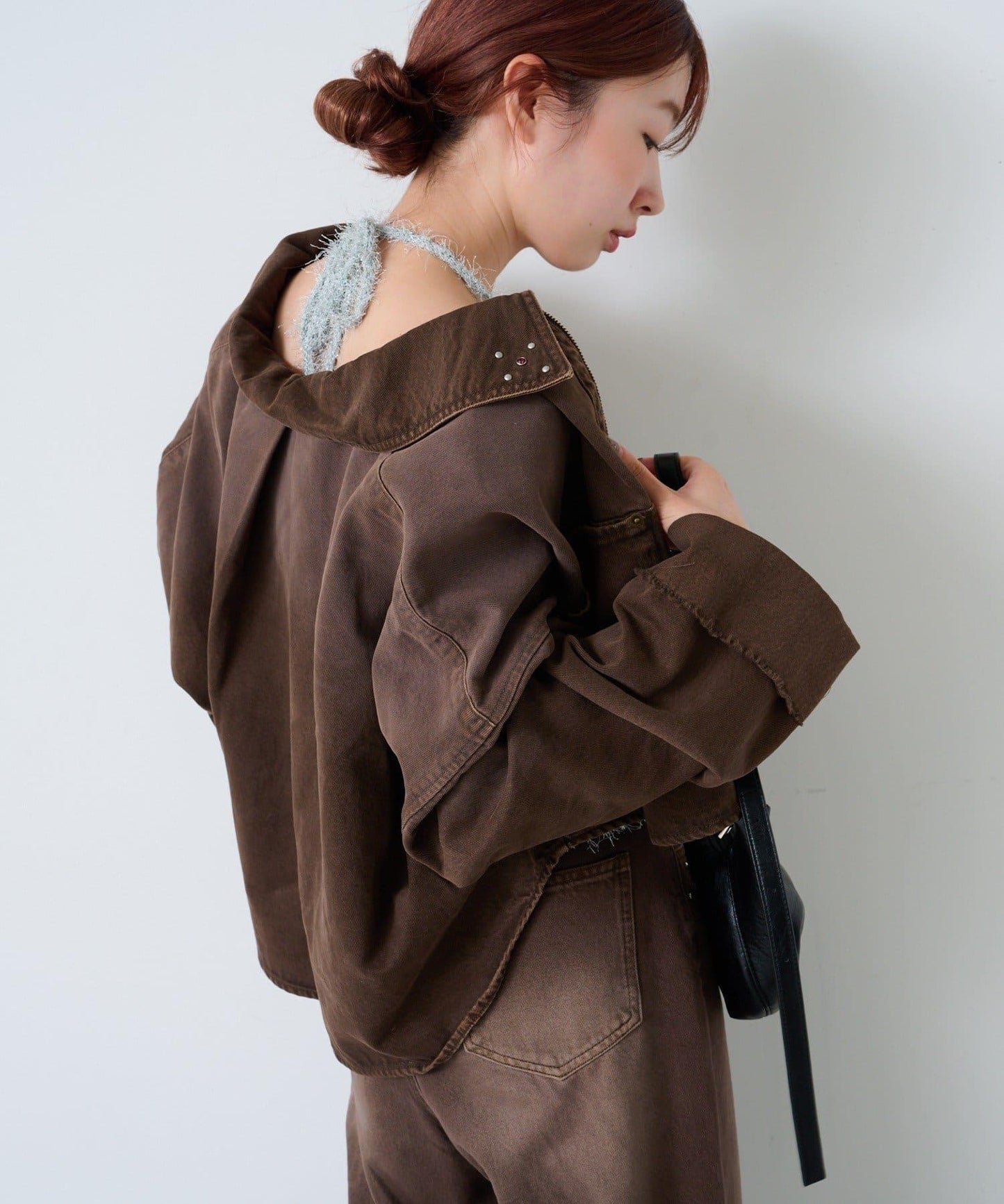 【Kastane】珠飾牛仔夾克