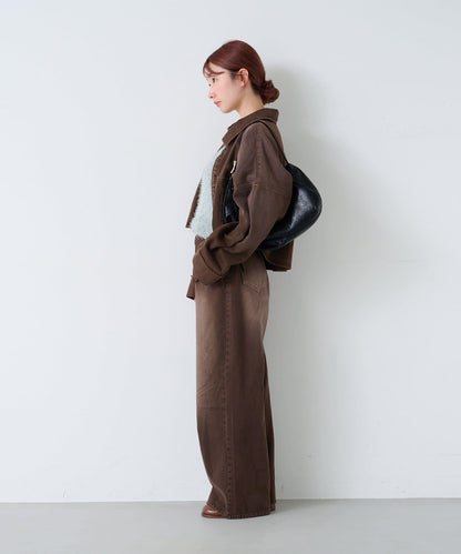 【Kastane】帶裝飾珠寶的牛仔褲