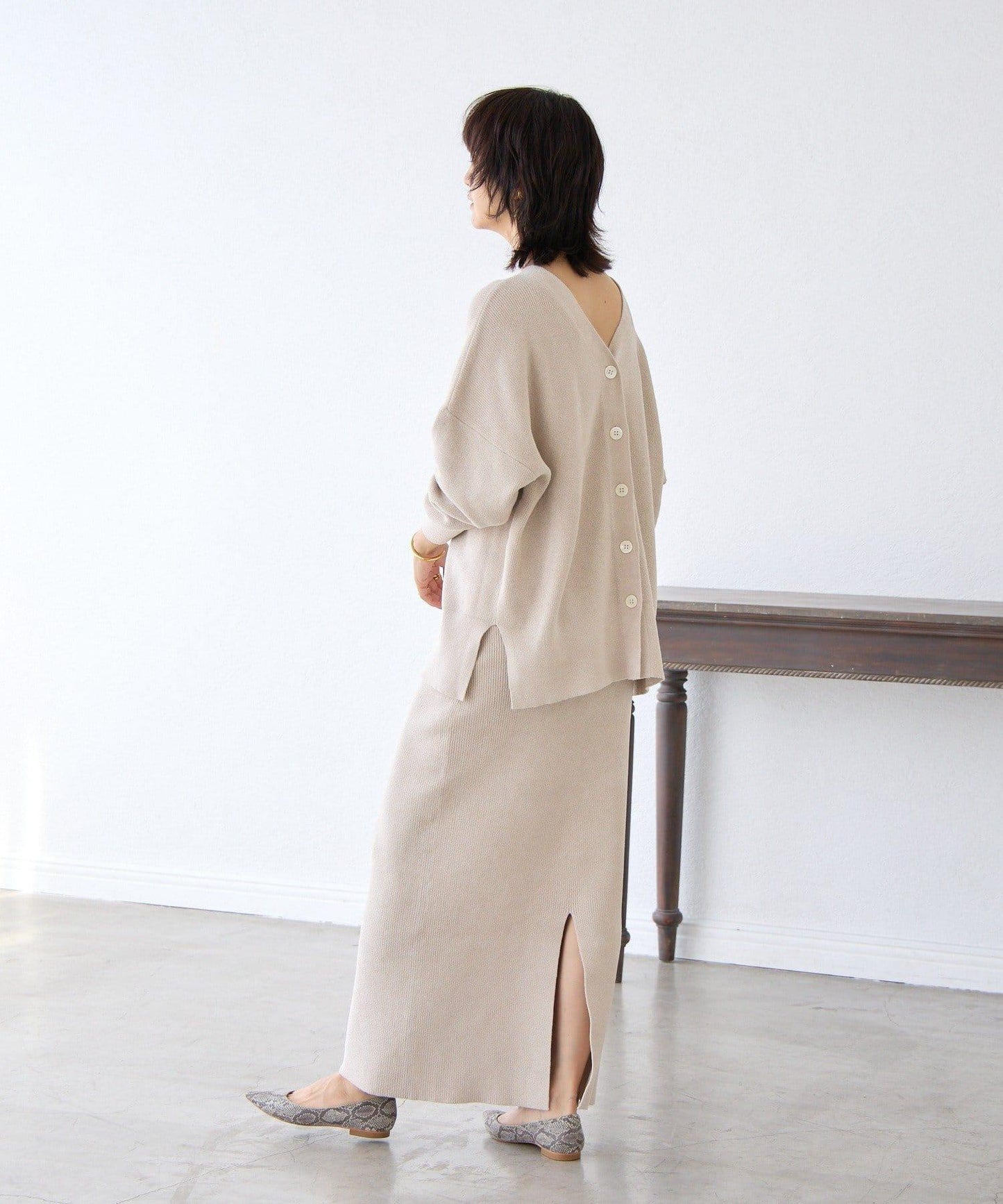 【優雅光澤】亮片毛線兩用開衫/預計11月下旬發貨