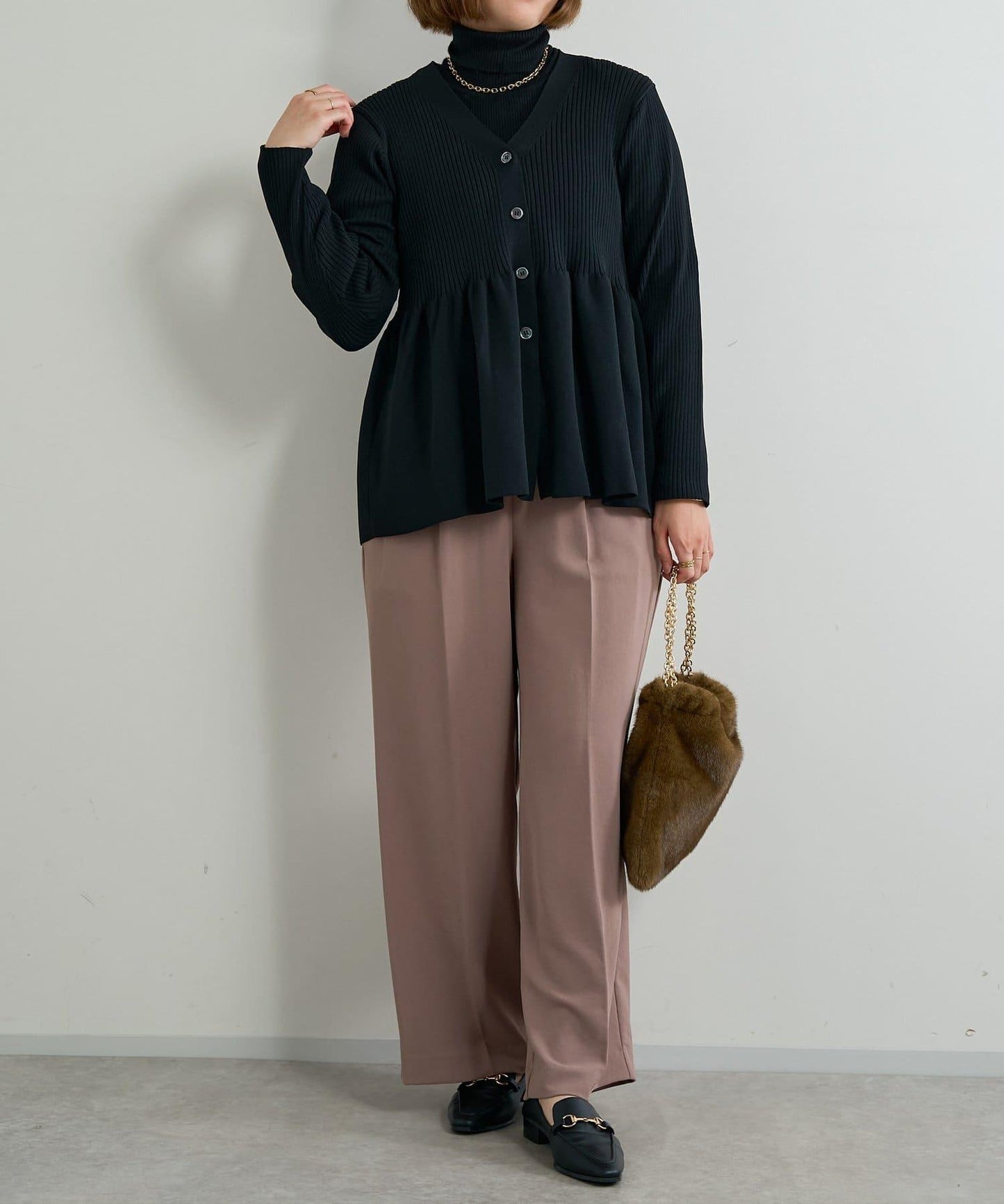 日常百搭羅紋高領衫