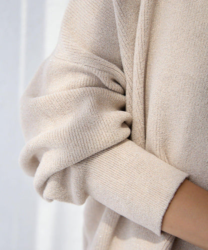 【優雅光澤】亮片毛線兩用開衫/預計11月下旬發貨