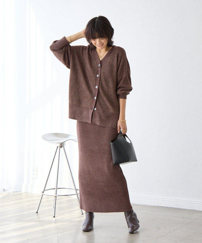 【優雅光澤】亮片毛線兩用開衫/預計11月下旬發貨