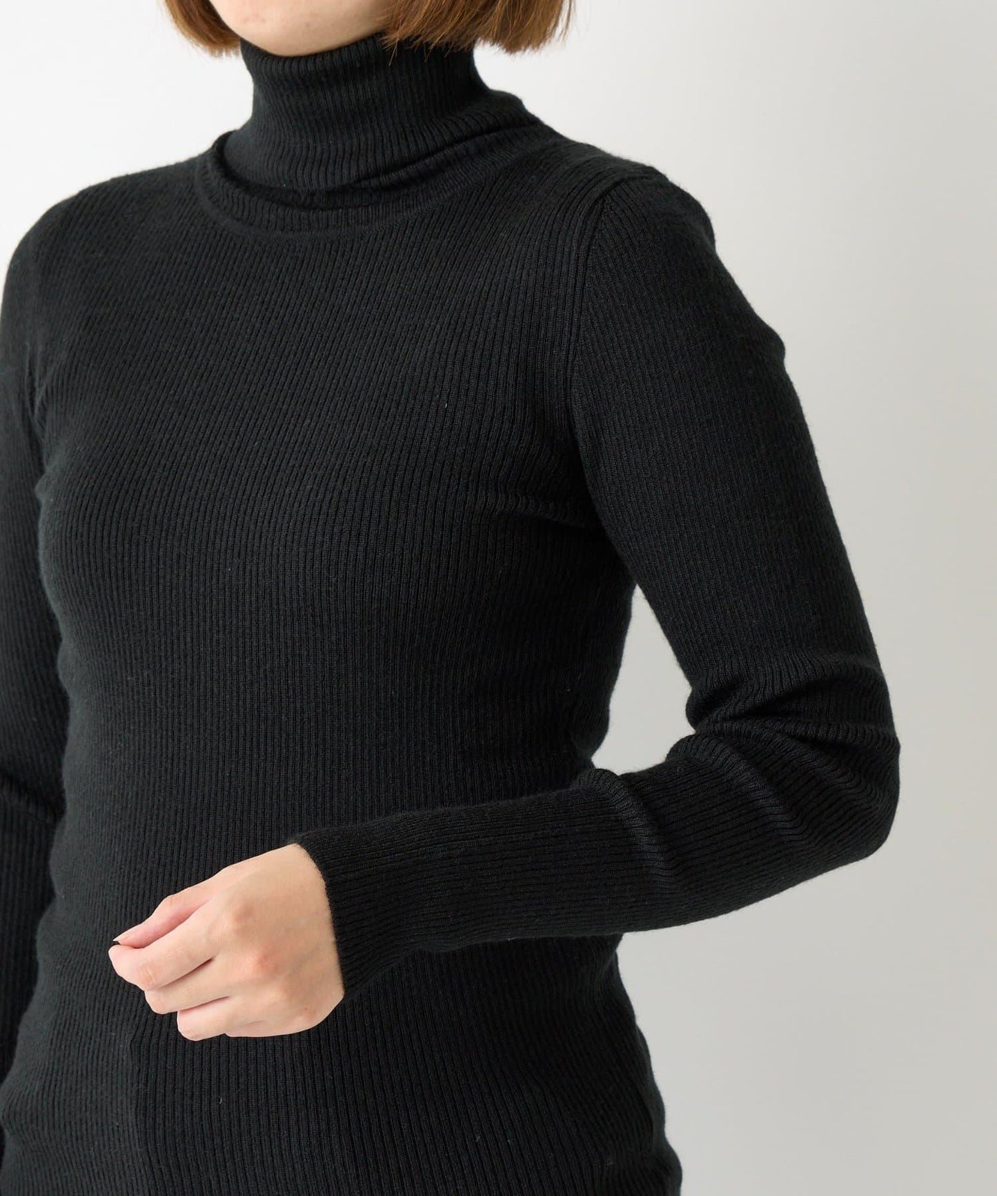 日常百搭羅紋高領衫