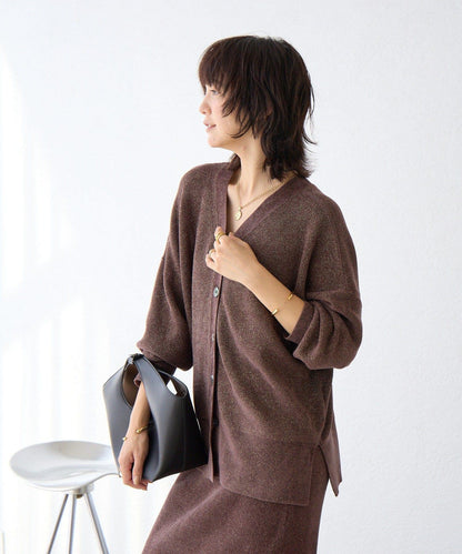 【優雅光澤】亮片毛線兩用開衫/預計11月下旬發貨