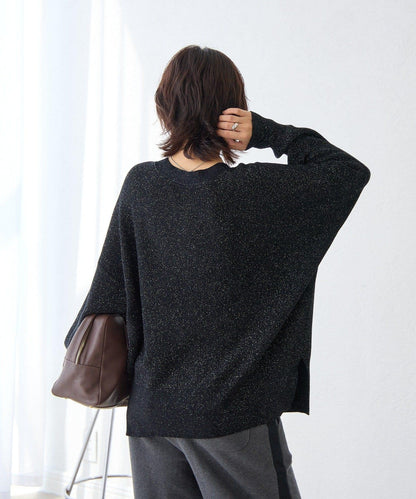 【優雅光澤】亮片毛線兩用開衫/預計11月下旬發貨