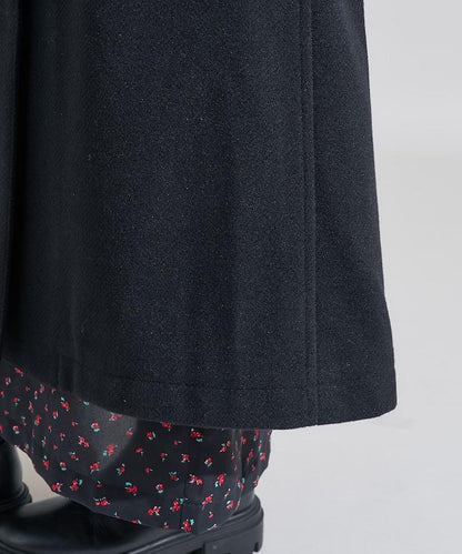 羊毛高領長款大衣