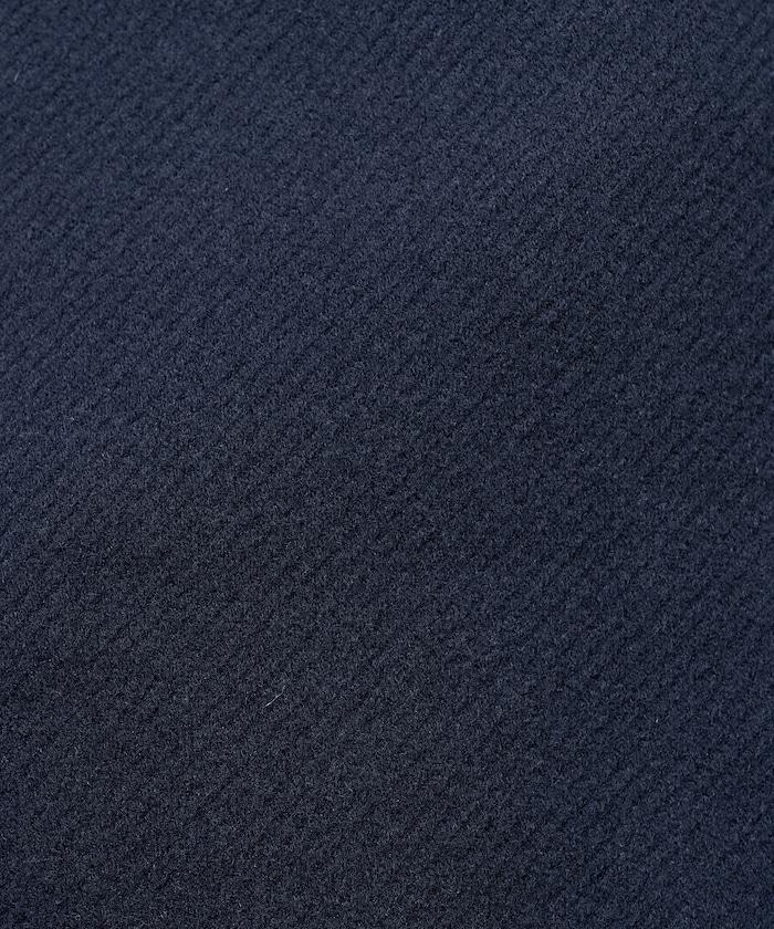 羊毛迷你喇叭大衣