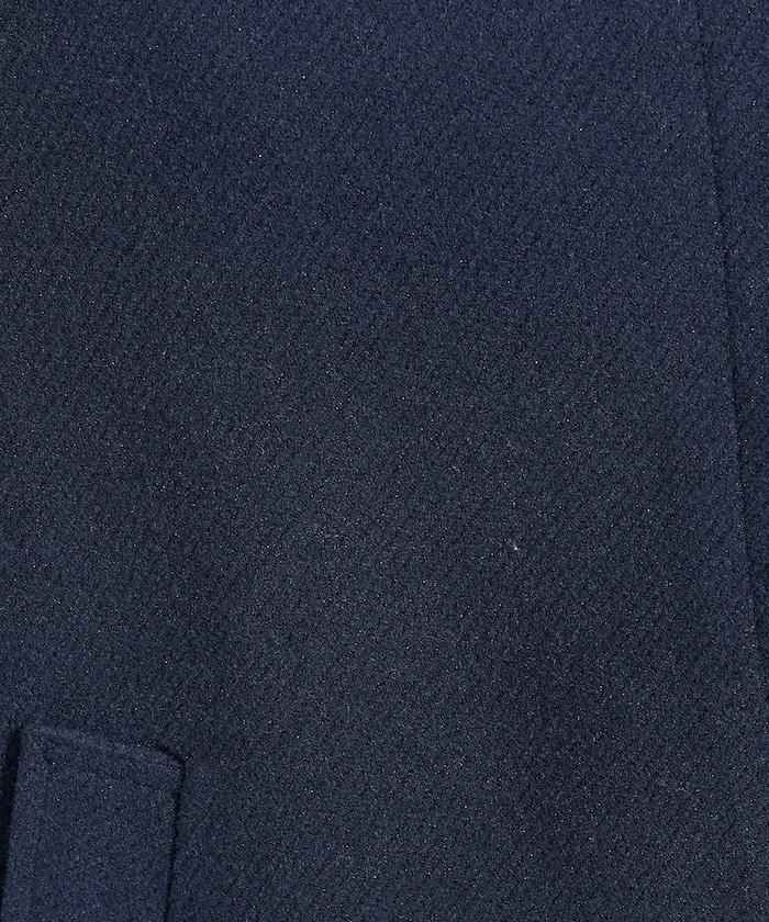 羊毛高領A字中長款大衣