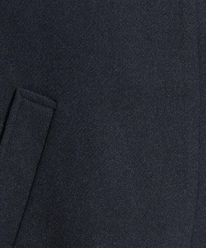 羊毛高領A字中長款大衣