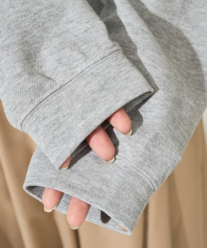 簡約刺繡短款翻領套頭衫