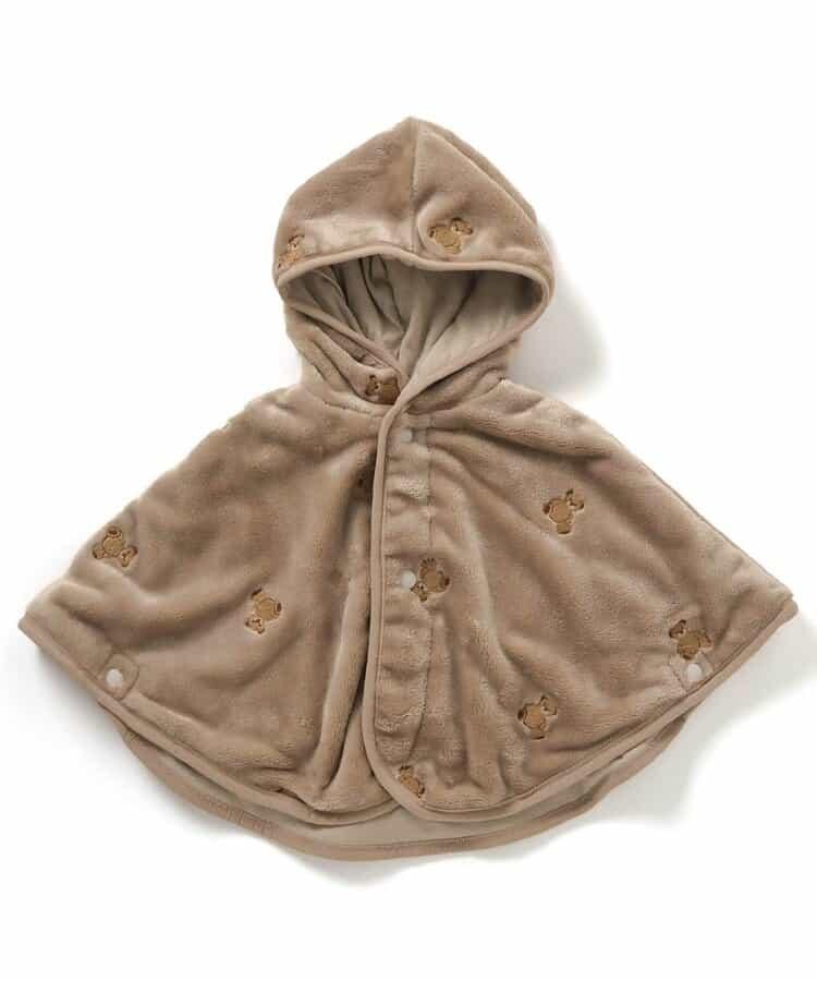 羊羔絨刺繡披風