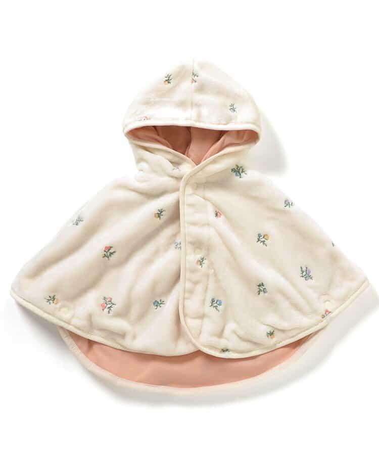 羊羔絨刺繡披風