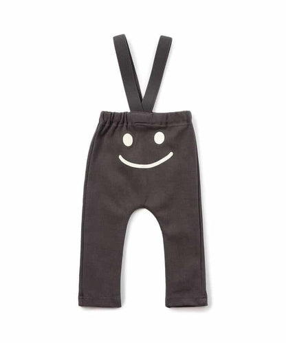 帶吊帶卡通臉圖案打底褲