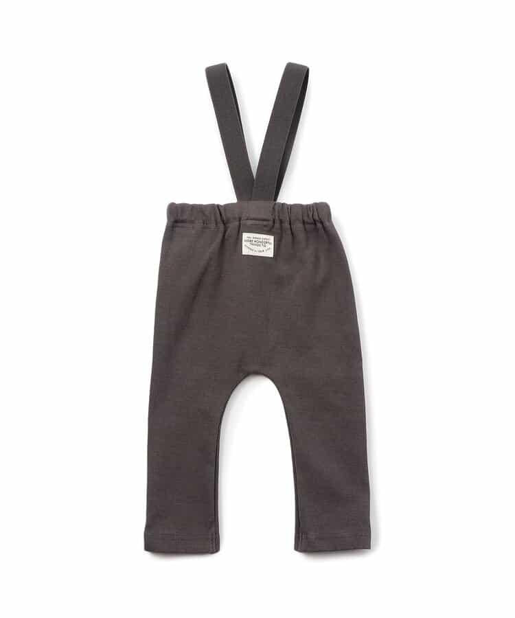 帶吊帶卡通臉圖案打底褲