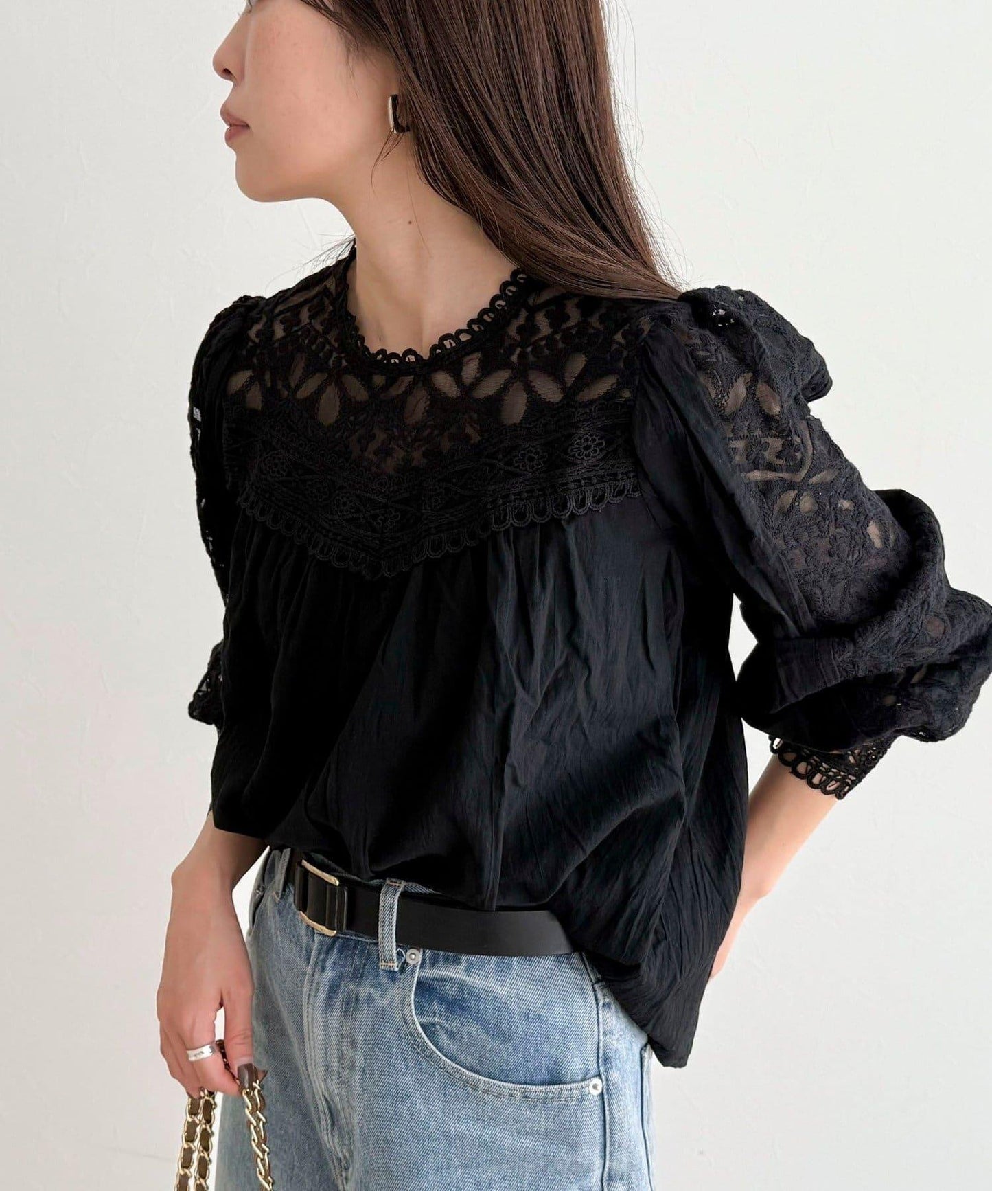 【CHOKLATE PARIS】蕾絲襯衫
