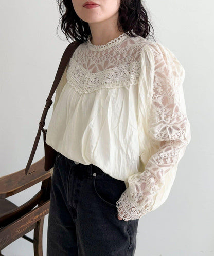 【CHOKLATE PARIS】蕾絲襯衫