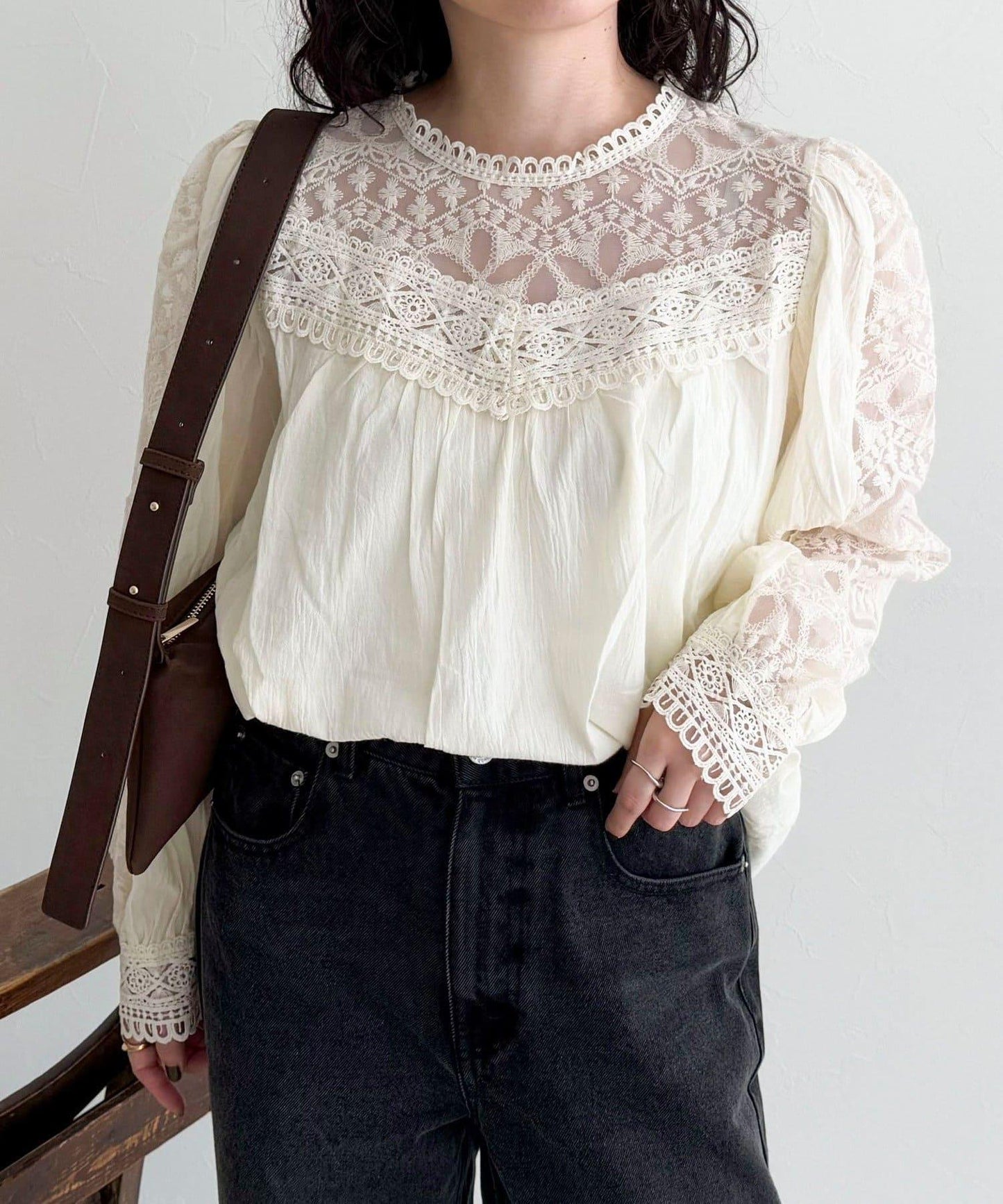 【CHOKLATE PARIS】蕾絲襯衫