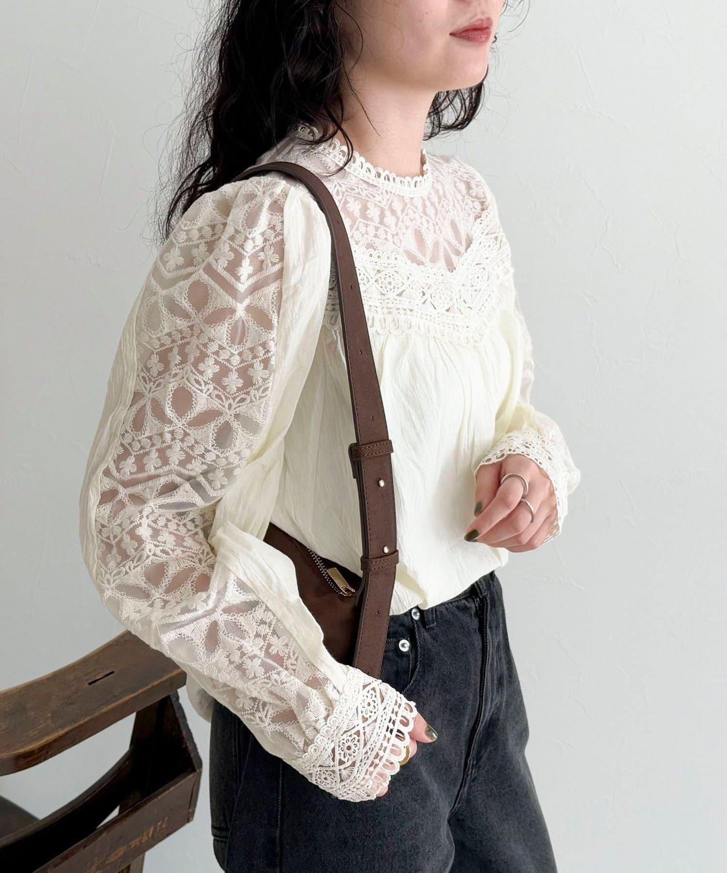 【CHOKLATE PARIS】蕾絲襯衫