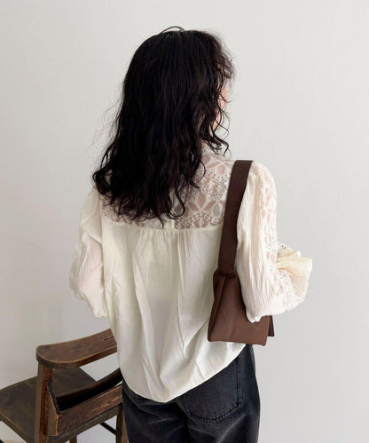 【CHOKLATE PARIS】蕾絲襯衫