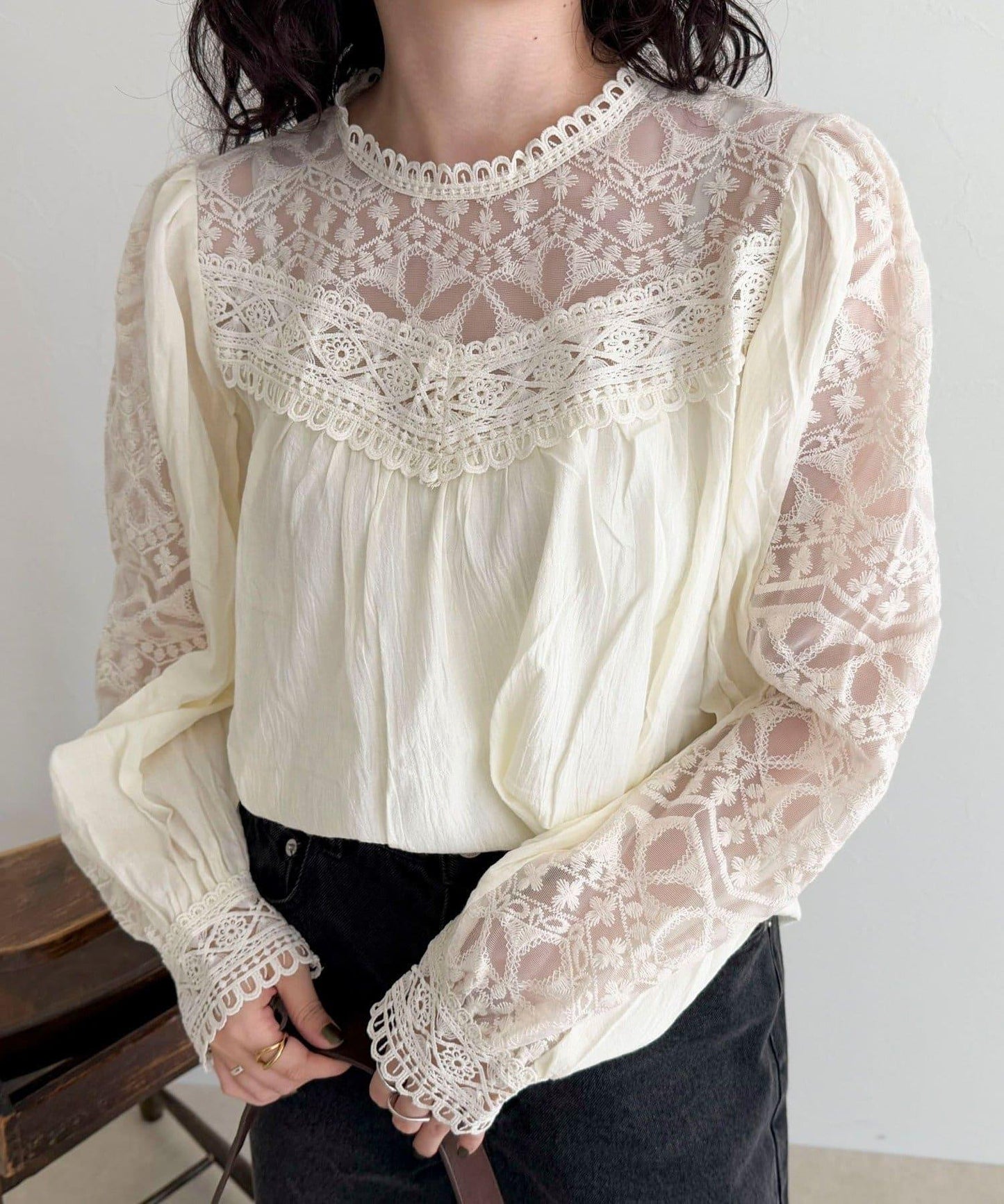 【CHOKLATE PARIS】蕾絲襯衫