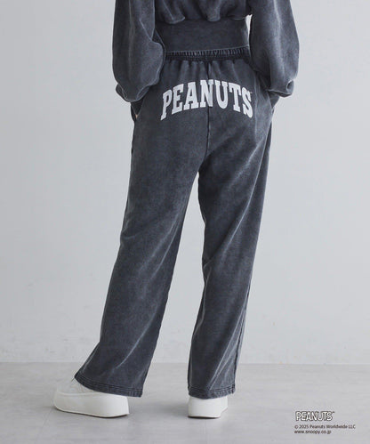 【《PEANUTS》聯名】史努比刺繡休閒褲