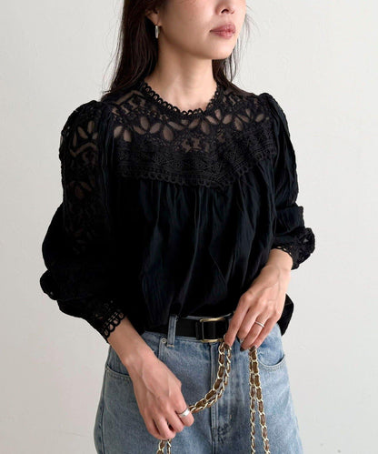 【CHOKLATE PARIS】蕾絲襯衫