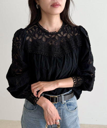 【CHOKLATE PARIS】蕾絲襯衫
