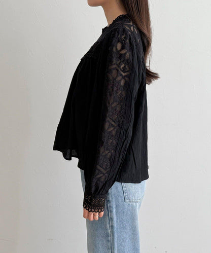 【CHOKLATE PARIS】蕾絲襯衫