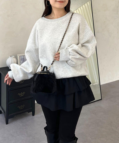 背面金屬裝飾加絨衛衣