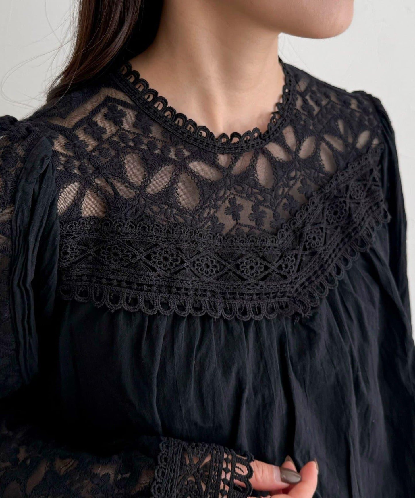 【CHOKLATE PARIS】蕾絲襯衫