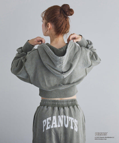 【《PEANUTS》聯名】史努比刺繡休閒褲
