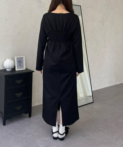 前綁帶吊帶拼接連衣裙