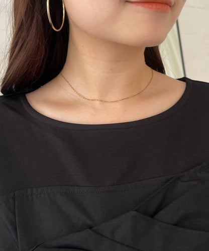 前綁帶吊帶拼接連衣裙