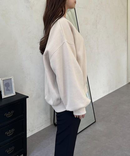 背面金屬裝飾加絨衛衣