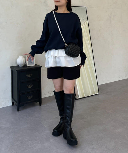 背面金屬裝飾加絨衛衣