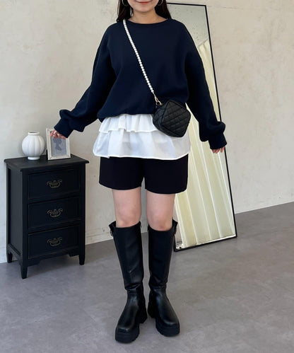 背面金屬裝飾加絨衛衣