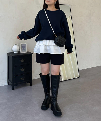 背面金屬裝飾加絨衛衣