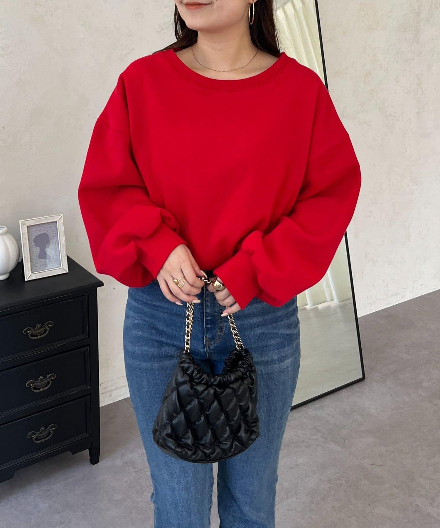 背面金屬裝飾加絨衛衣