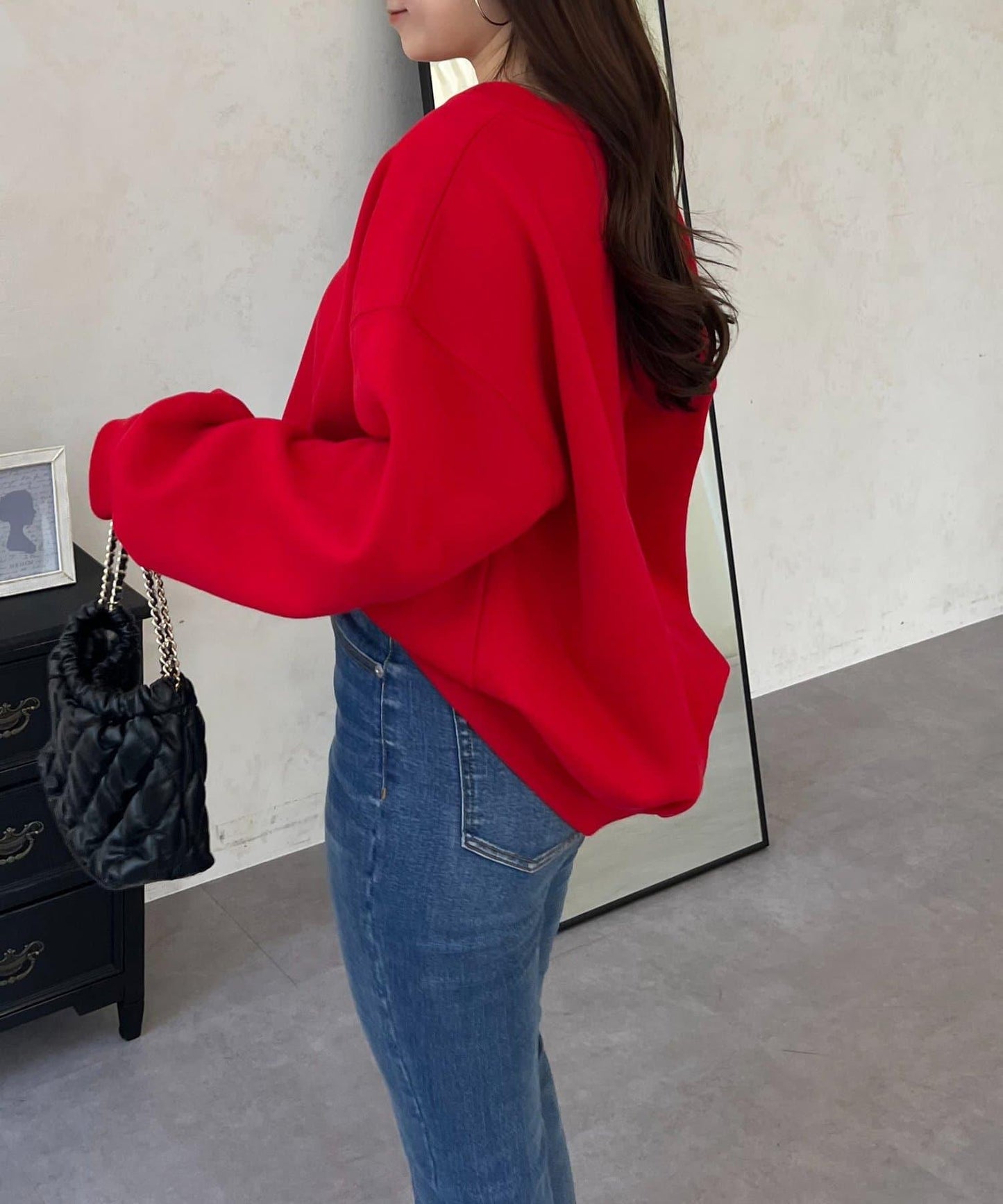 背面金屬裝飾加絨衛衣