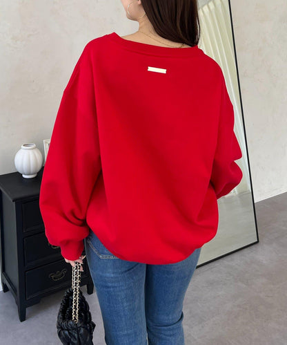 背面金屬裝飾加絨衛衣