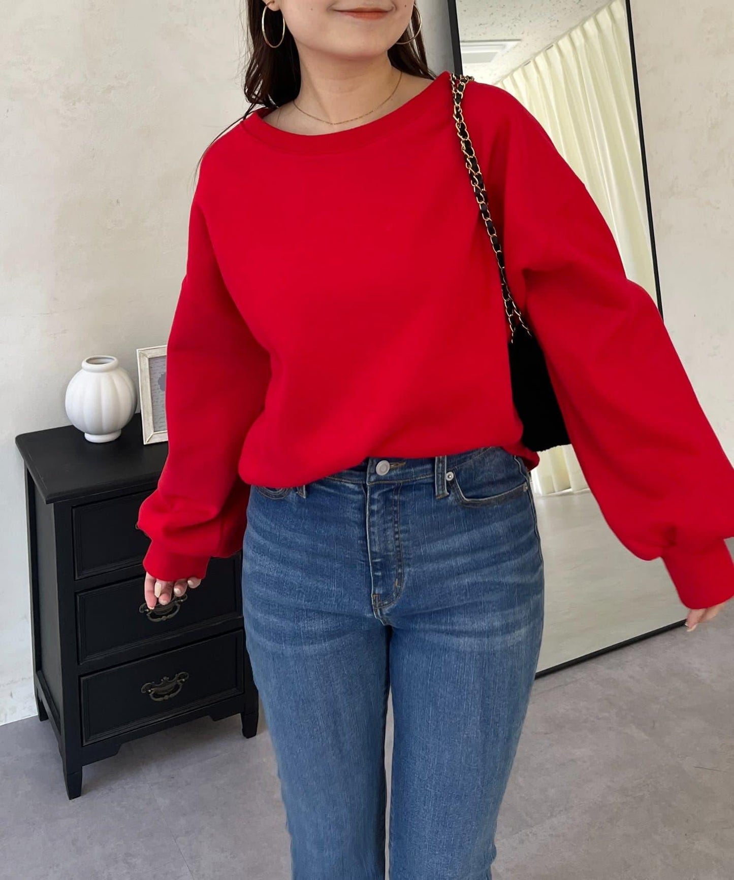 背面金屬裝飾加絨衛衣