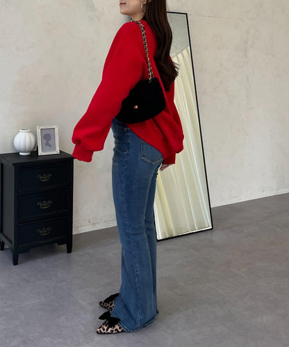 背面金屬裝飾加絨衛衣