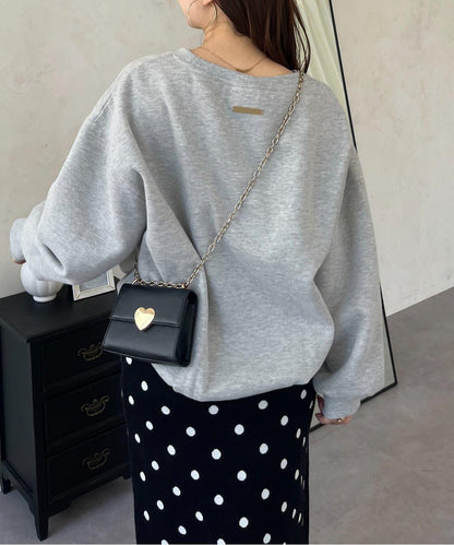 背面金屬裝飾加絨衛衣