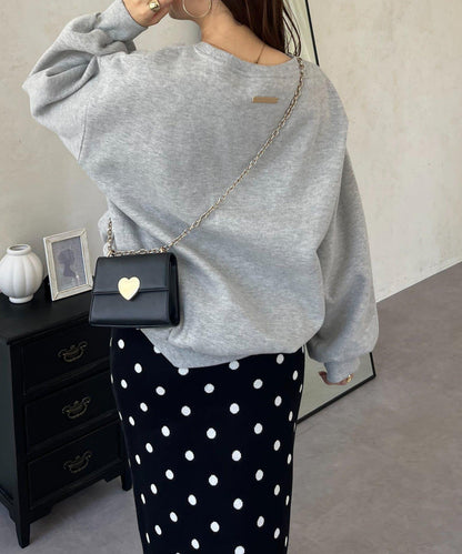 背面金屬裝飾加絨衛衣