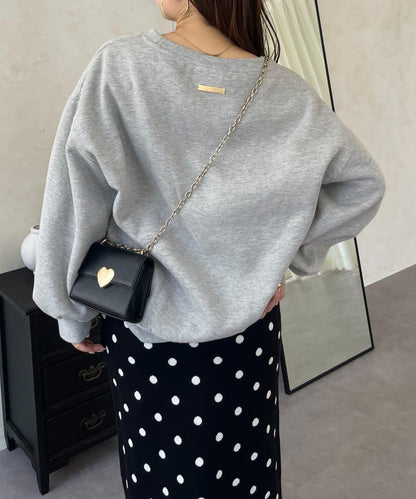 背面金屬裝飾加絨衛衣